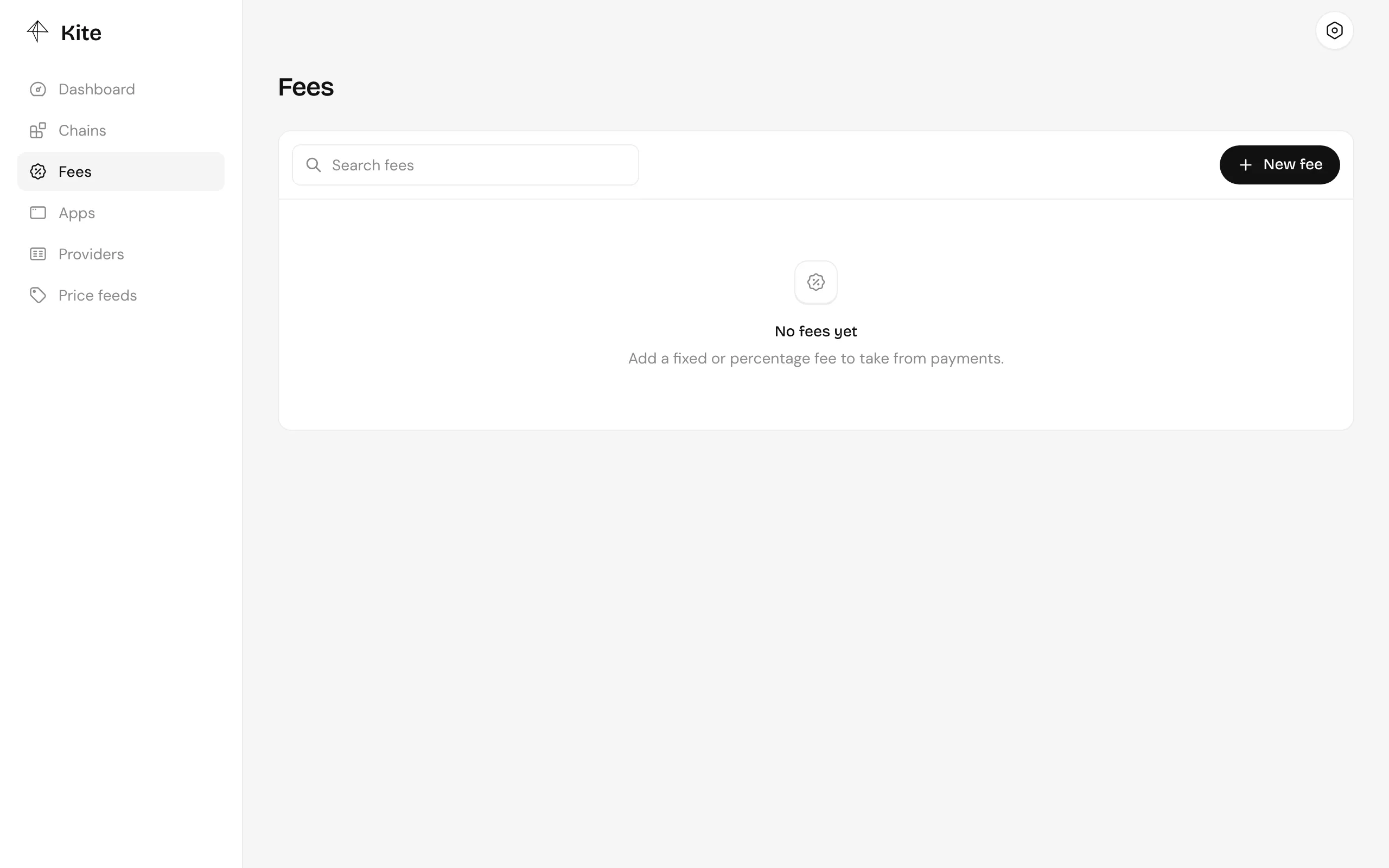 The Fees page